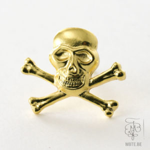 Tête de mort dorée